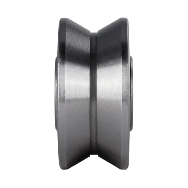 Track rollers with V groove profiled outer ring
